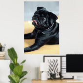 Mops Poster (Heimbüro)