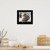 Mops Poster Art (Küche)