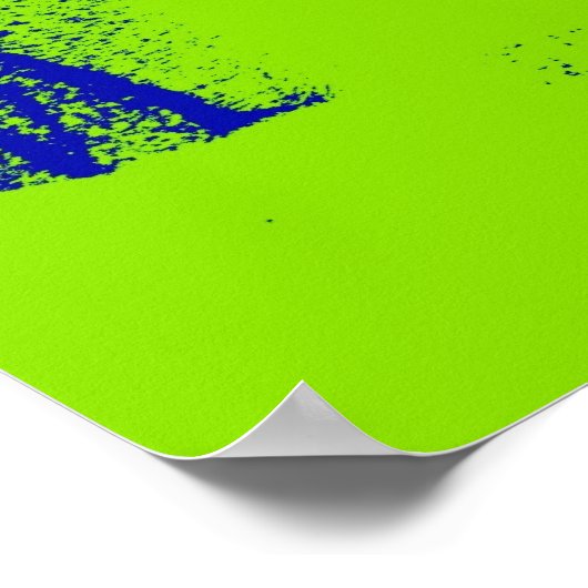 Mops Poster-Green Poster (Ecke)