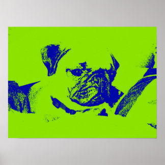 Mops Poster-Green Poster