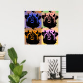 Mops-Poster Poster (Heimbüro)