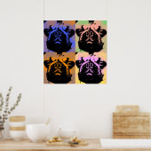 Mops-Poster Poster (Küche)