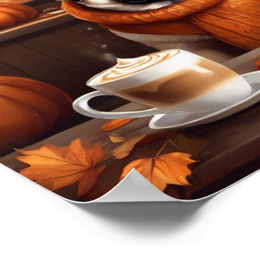 Mops-Poster Poster (Ecke)