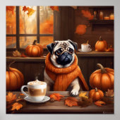 Mops-Poster Poster (Vorne)