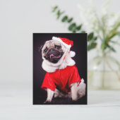 Mops Postkarte (Stehend Vorderseite)