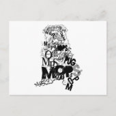 Mops Postkarte (Vorderseite)