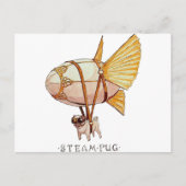 Mops Postkarte (Vorderseite)