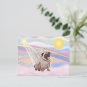 Mops Postkarte (Stehend Vorderseite)