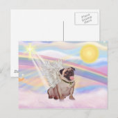 Mops Postkarte (Vorne/Hinten)