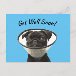 Mops Postkarte