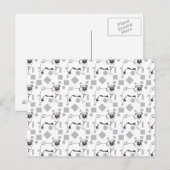 Mops Postkarte (Vorne/Hinten)