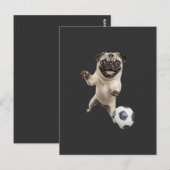 Mops postkarte (Vorne/Hinten)