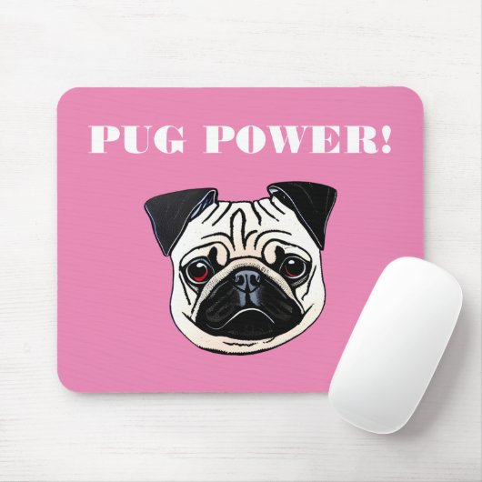 Mops Power Mousepad (Mit Mouse)