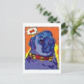 Mops Prayer Postkarte (Stehend Vorderseite)