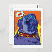 Mops Prayer Postkarte (Vorne/Hinten)