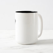 Mops Pride Sonnenbrille Zweifarbige Tasse (VorderseiteRechts)