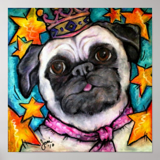 Mops Prince Poster