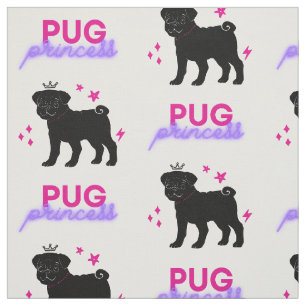 Mops Princess Stoff