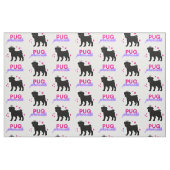Mops Princess Stoff (Fat Quarter (45,7 x 55,9 cm))