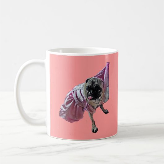 Mops-Prinzessin Kaffeetasse (Links)