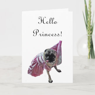 Mops-Prinzessin Karte