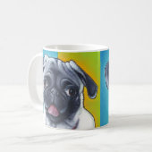 Mops-Prinzessin-Tasse Kaffeetasse (Vorderseite Links)
