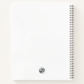 Mops / Pug Marble Statue Antique Style Notebook Notizblock (Rückseite)