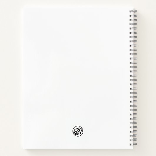 Mops / Pug Marble Statue Antique Style Notebook Notizblock (Rückseite)