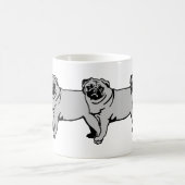 Mops Pug Verwandlungstasse (Mittel)