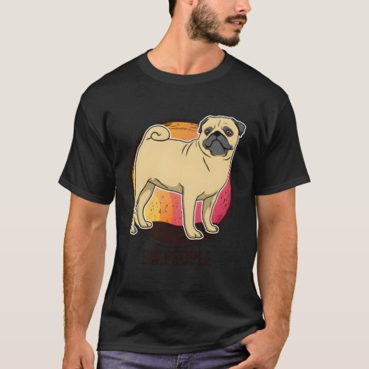 Mops Pullover Geschenke Männer Frauen gehobelt (Vorderseite)