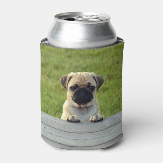 Mops Pup Can Cooler Dosenkühler (Kanne Vorderseite)