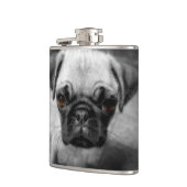 Mops Pup Flachmann (Links)