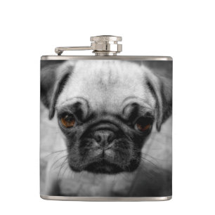 Mops Pup Flachmann