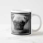 Mops Pup Jumbo-Tasse (Rechts)