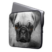 Mops Pup Laptopschutzhülle (Vorderseite Links)