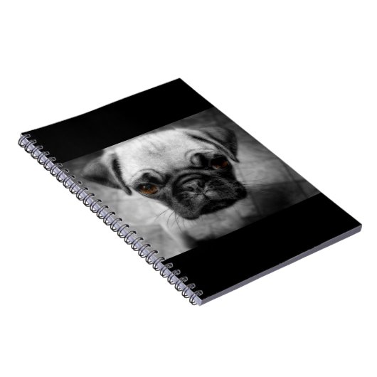 Mops Pup Notizblock (Rechte Seite)