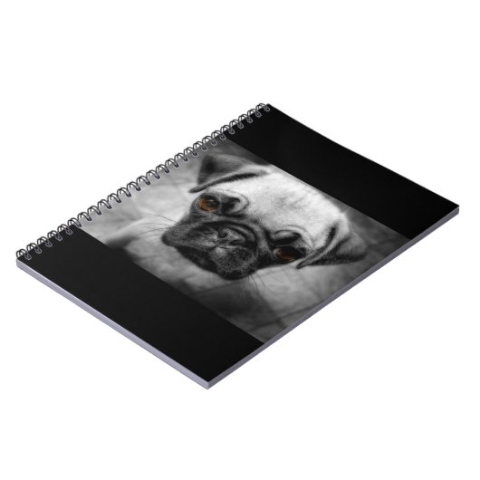 Mops Pup Notizblock (Linke Seite)