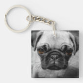 Mops Pup Schlüsselanhänger (Vorderseite)