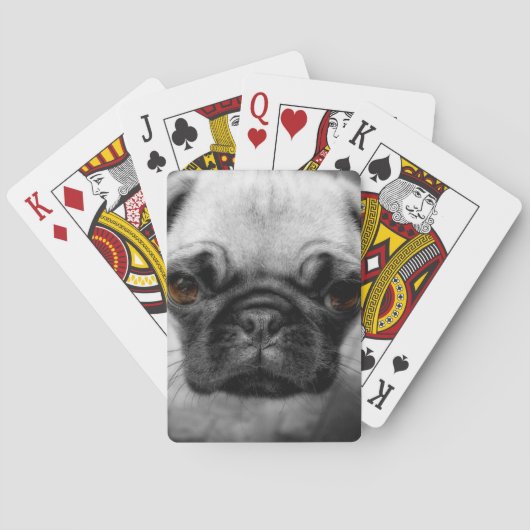 Mops Pup Spielkarten (Rückseite)