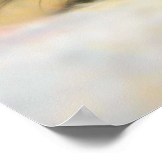 Mops Puppy Black Face Poster (Ecke)