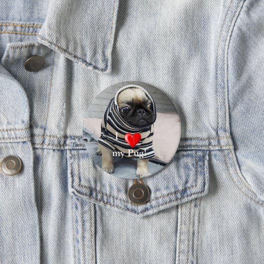 Mops Puppy Button (Beispiel)
