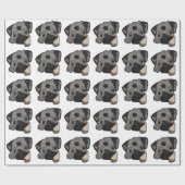 MOPS PUPPY DOG GESCHENKPAPIER (Flach)