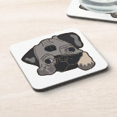 MOPS PUPPY DOG UNTERSETZER (Linke Seite)