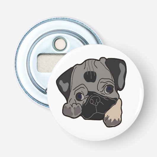 MOPS PUPPY FLASCHENÖFFNER (Vorderseite)