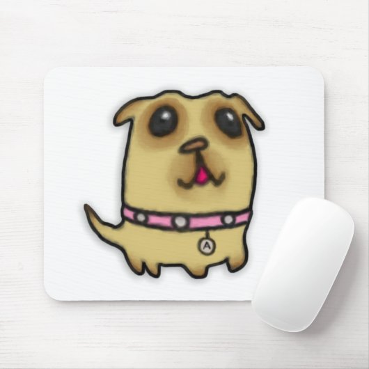 Mops Puppy Mousepad (Mit Mouse)