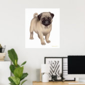 Mops Puppy Print Poster (Heimbüro)
