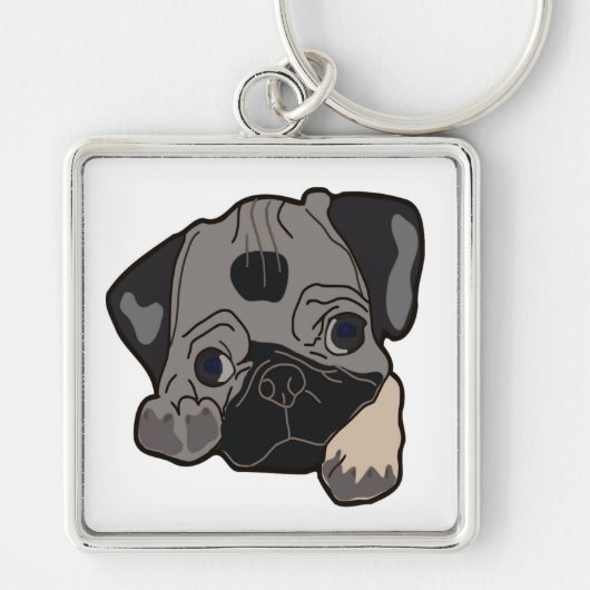 MOPS PUPPY SCHLÜSSELANHÄNGER (Vorne)