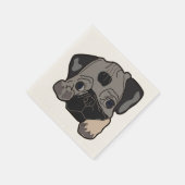 MOPS PUPPY SERVIETTE (Ecke)