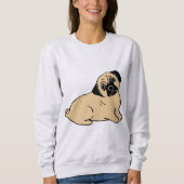 Mops Puppy Women's Sweatshirt (Vorderseite)