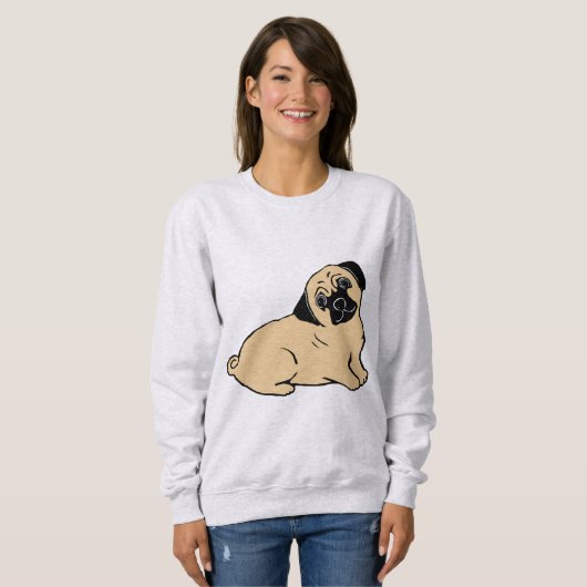 Mops Puppy Women's Sweatshirt (Vorne ganz)